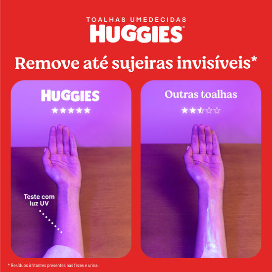 Kit Lenços Umedecidos Huggies Rosto e Corpo - 4 pacotes 192 lenços